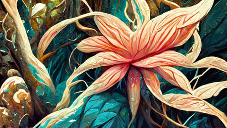 forest Mayan style adventures river stream flowerの写真素材