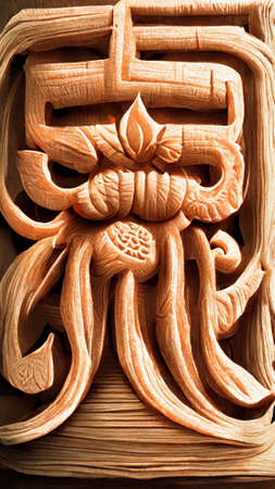 mid-autumn festival rabbit paper carving materialの写真素材