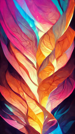 Gradient blob abstract glow backgroundの写真素材