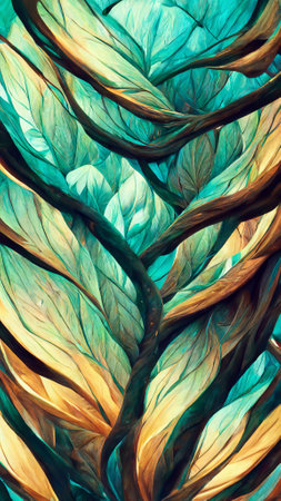 ultra realistic forest tropical fractalの写真素材