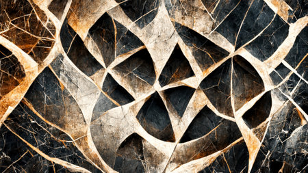 Mayan style Black abstract geometric backgroundの写真素材