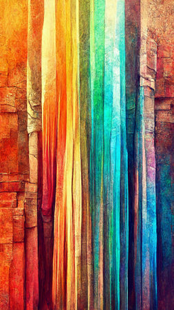Textured multi Colorful rainbow abstract color spectrum lineの写真素材