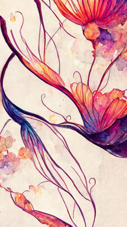 Abstract style art painting backgroundの写真素材
