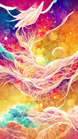 Abstract style art painting backgroundの写真素材