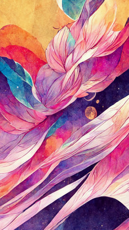 Abstract style art painting backgroundの写真素材