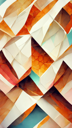Abstract Hexagon wallpaper white Backgroundの写真素材