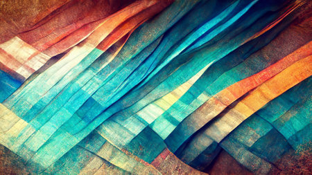 Textured multi colorful abstract color spectrum linesの写真素材