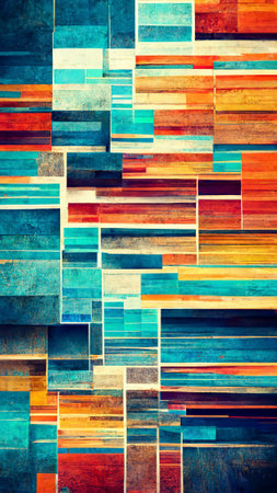 Textured multi colorful abstract color spectrum linesの写真素材