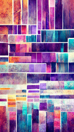 Textured multi Colorful purple abstract color spectrum linesの写真素材