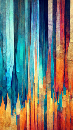 Textured multi colorful abstract color spectrum linesの写真素材