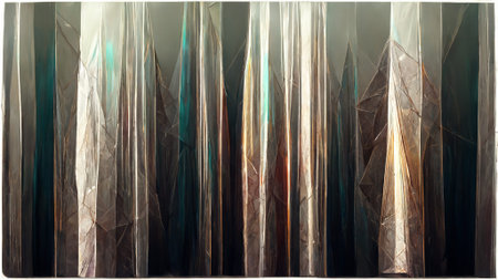 Tech triangle clear crystal background