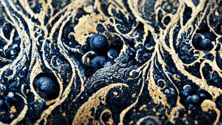 Beautiful Abstract Decorative Navy Blue Dark Stucco Wallの写真素材