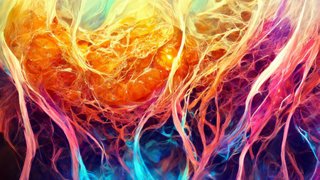 Gradient blob abstract glow background.