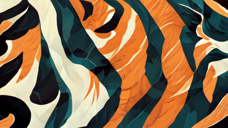Simple background made of tiger armorの写真素材