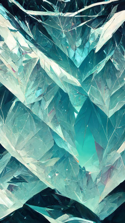 Tech triangle clear crystal backgroundの写真素材