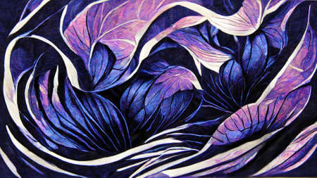 Mayan style Beautiful Abstract Decorative Navy purple Darkの写真素材