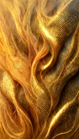 multi layered seamless satisfying texture golden fireの写真素材
