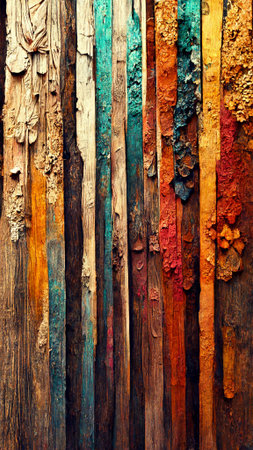 Grungy painted wood texture as backgroundの写真素材