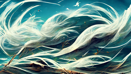 Wind magic concept design renderingsの写真素材