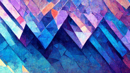 abstract background consisting of triangles. Gradient colorの写真素材