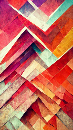 abstract background consisting of triangles. Gradient colorの写真素材