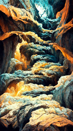 Magnificent view of the caveの写真素材