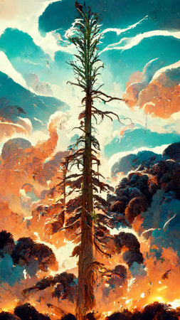 Competition of pine trees To sunlight necessary to sustain