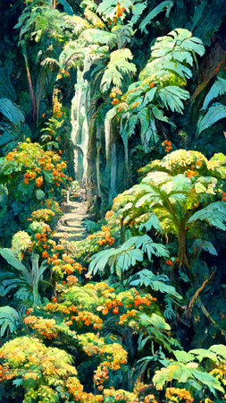 Tropical Rainforest Landscape Tropical forest