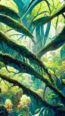 Tropical Rainforest Landscape Tropical forest