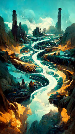 raw and general underground waterwaysの写真素材