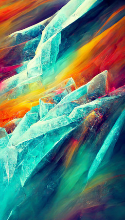 ice colorful background abstract high qualityの写真素材