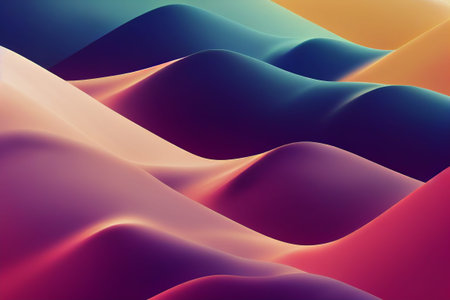 Beautiful colorful abstract wallpaper 3D rendering