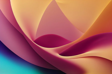 Beautiful colorful abstract wallpaper 3D rendering
