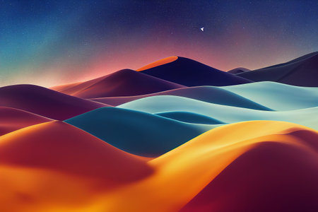 Beautiful colorful abstract wallpaper 3D rendering