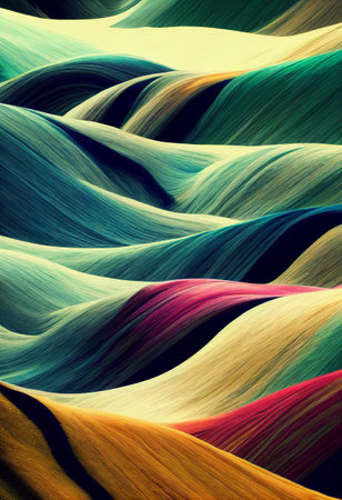 Beautiful colorful abstract wallpaper 3D renderingの写真素材