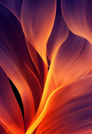 Beautiful fire wallpaper 3D rendering