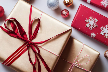 Christmas Gift Wrapping 3D illustration