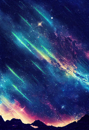 dazzling starry sky cosmic starry sky background material