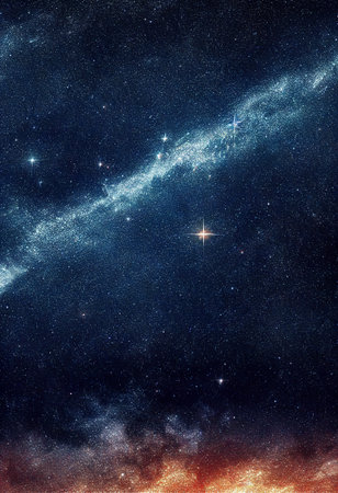dazzling starry sky cosmic starry sky background material