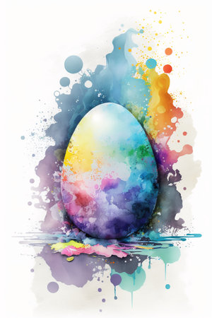 Easter watercolor abstract background for business designの写真素材