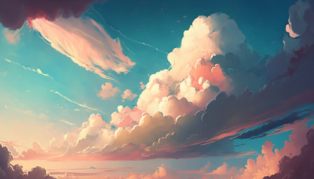 soft clouds in the sky