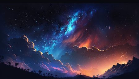 dazzling starry sky wallpaper universe starry sky background