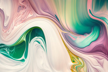 Soft colorful liquid marble watercolor background