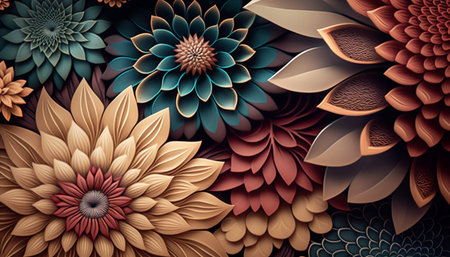 illustration art flower pattern background