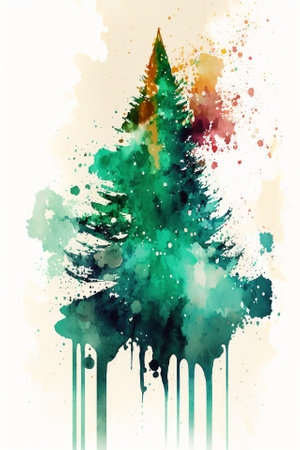 Christmas watercolor abstract background for business design,Generative AIの素材