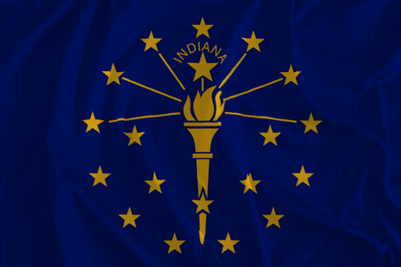 Flag of Indiana Background, The Hoosier Stateの写真素材