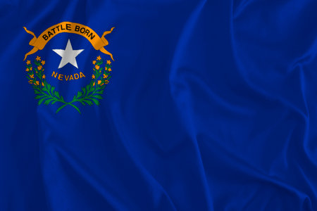 Flag of Nevada Background, Silver Stateの写真素材