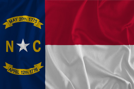 Flag of North Carolina, Old North State, Tar Heel Stateの写真素材