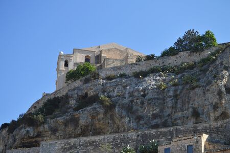 View of San Matteo Church, Scicli, Ragusa, Sicily, Italy, Europeの写真素材
