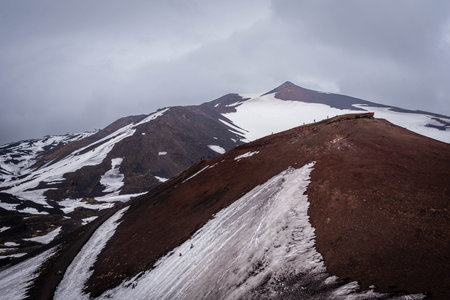 Panorama of Mount Etna, Catania, Sicily, Italy, Europe, World Heritage Site